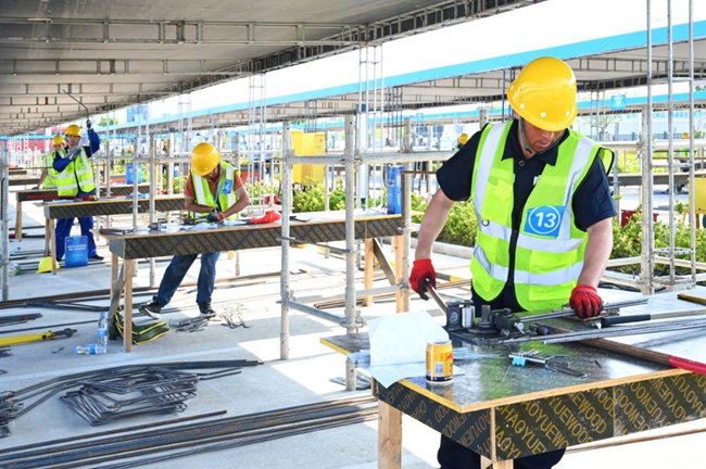 2024年福建省住建系统建筑业钢筋工职业技能竞赛在福州举办