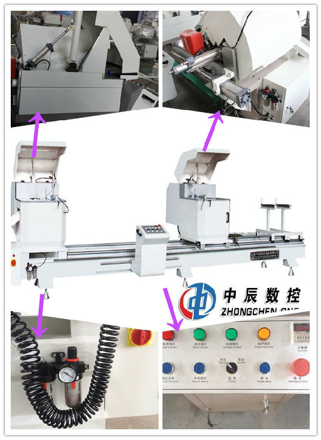 铝门窗加工设备-重型双头精密切割锯LJZ2-CNC-500x4200A(图1)